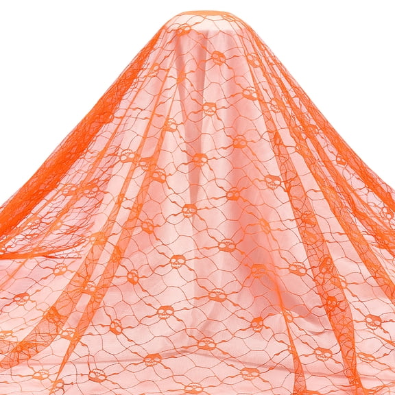 Theme Polyester Lace Fabric Pattern Coral 1630x0.1mm
