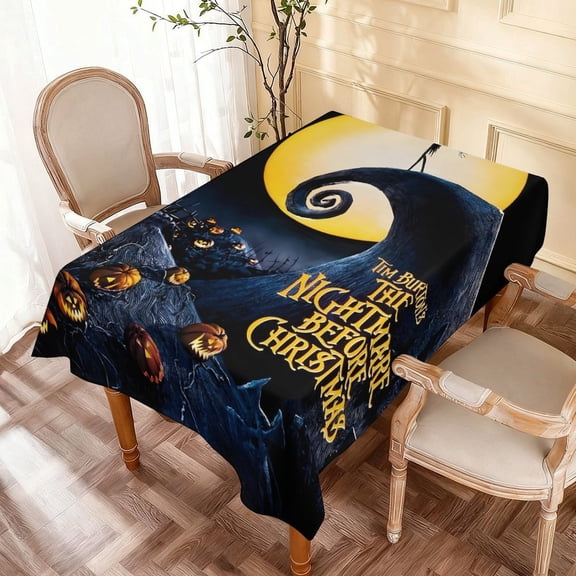 Theme square tablecloth has an iconic print, fits most tables, and is easy to care for perfect gifts for fans friends and family55" x 71"140*180cm