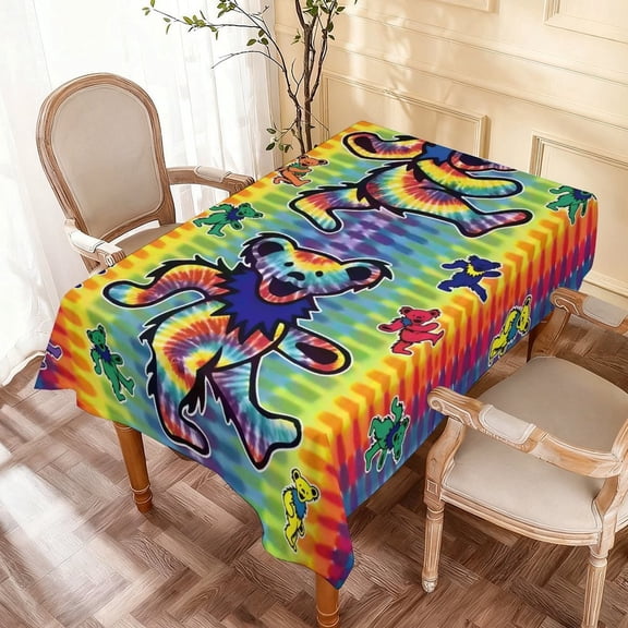 Theme square tablecloth has an iconic print, fits most tables, and is easy to care for perfect gifts for fans friends and family55" x 71"140*180cm