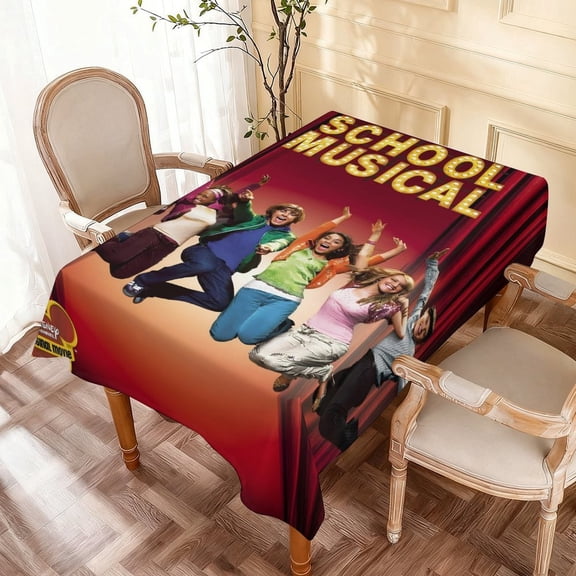 Theme square tablecloth has an iconic print, fits most tables, and is easy to care for perfect gifts for fans friends and family55" x 71"140*180cm