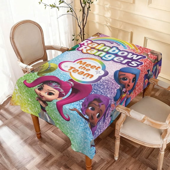 Theme square tablecloth has an iconic print, fits most tables, and is easy to care for perfect gifts for fans friends and family55" x 71"140*180cm