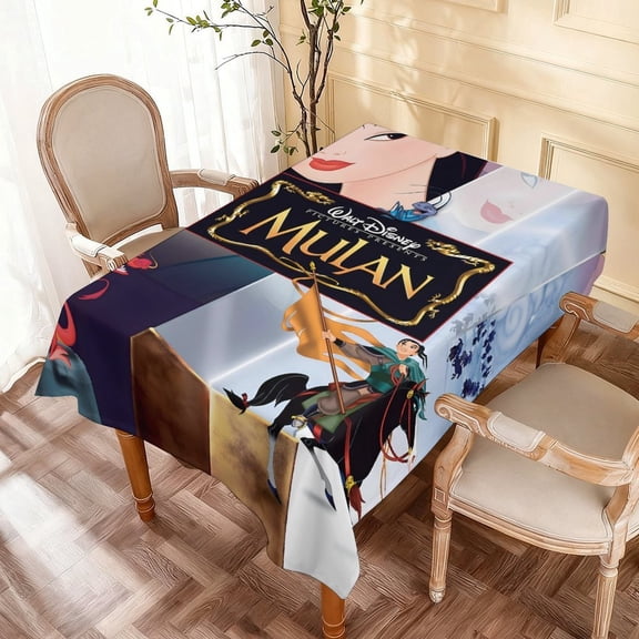 Theme square tablecloth has an iconic print, fits most tables, and is easy to care for perfect gifts for fans friends and family55" x 71"140*180cm