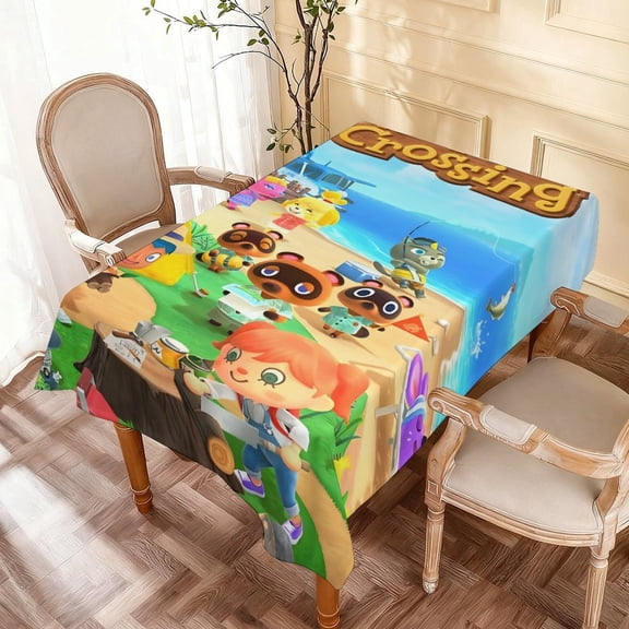 Theme square tablecloth has an iconic print, fits most tables, and is easy to care for perfect gifts for fans friends and family55" x 71"140*180cm