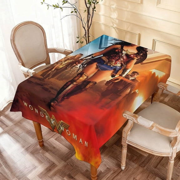 Theme square tablecloth has an iconic print, fits most tables, and is easy to care for perfect gifts for fans friends and family55" x 71"140*180cm