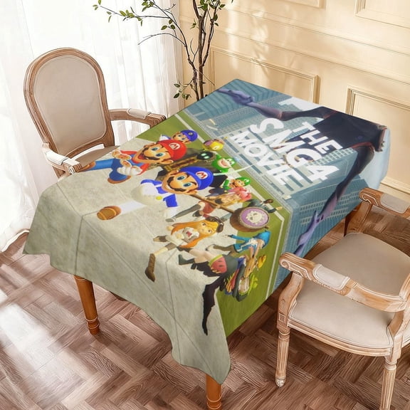 Theme square tablecloth has an iconic print, fits most tables, and is easy to care for perfect gifts for fans friends and family55" x 71"140*180cm