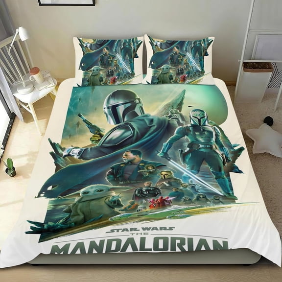 Themed Bed Sheet Set Three Piece Set Comfortable And Skin Friendly Unique Design Home Decor Gifts For Family Friends fans 53"x79"