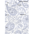 thumbnail image 1 of Themed Daily Planner Notepad. Paisley Theme. 3-pack., 1 of 6