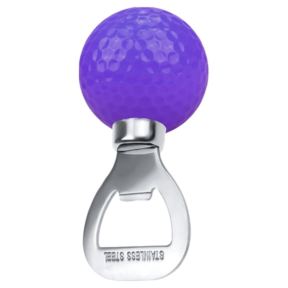 Themed Funny Metal Fridge Beer Opener Magnet, Novelty Tool For Club And Lover, Unique Bottle Cap Catcher For Kitchen And Bar (Purple)
