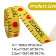 thumbnail image 1 of Themed Grosgrain Ribbon Ruler School Bus Apple ABC Pencil Backpack Books Chalkboard Printed Craft Ribbons for Teacher Appreciation,Wreath,Gift Wrapping, #E, 1 of 9
