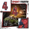 thumbnail image 1 of Themed Party Number Candle, Halloween Birthday Party Decorations, 1St Birthday Candle, Birthday Cake Topper, and Spiderweb Accented Candle, Creates Bold Spooky Statement for All, 1 of 6