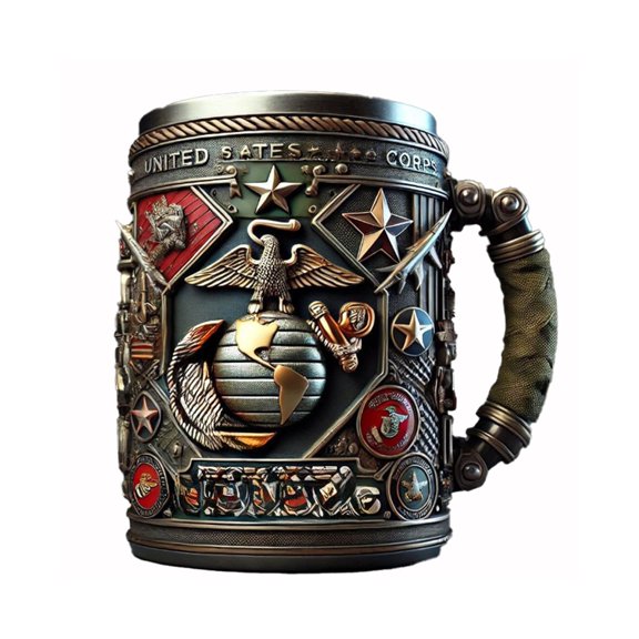 Themed Resin Coffee Cup Stylish Mug For Veterans & Coffee Lovers For Anyone Who Serves