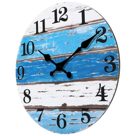 Hytrove Sky- Clock for Decor with Premium Synthetic Material and Compact Size 8.5 inches