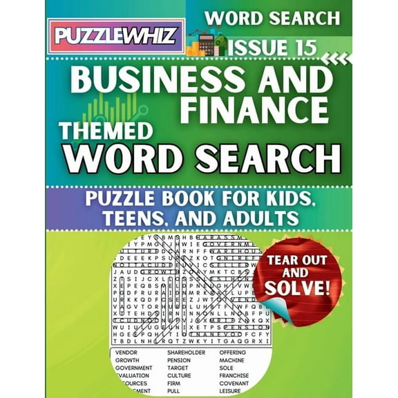 Themed Word Search Puzzles Business & Finance - Themed Word Search - Fun & Educational Puzzles for Kids, Teens, and Adults (Large Print Edition): F, Book 2, (Paperback)