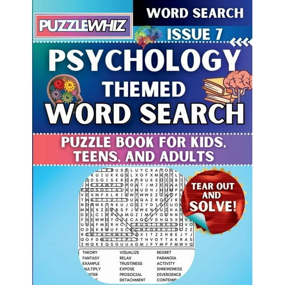 Themed Word Search Puzzles Psychology - Themed Word Search - Fun & Educational Puzzles for Kids, Teens, and Adults (Large Print Edition): Featuring, Book 2, (Paperback)