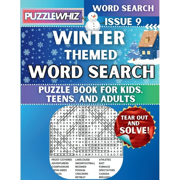 Themed Word Search Puzzles Winter - Themed Word Search - Fun & Educational Puzzles for Kids, Teens, and Adults (Large Print Edition): Featuring Eng, Book 2, (Paperback)