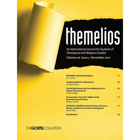 Themelios: Themelios, Volume 36, Issue 3 (Paperback)