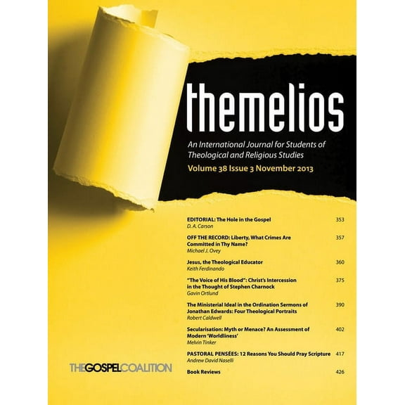Themelios: Themelios, Volume 38, Issue 3 (Paperback)