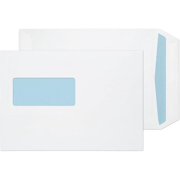 Themis 90 C5 229 x 162 mm Pocket Self Seal Window Envelopes (12084) White - Pack of 500