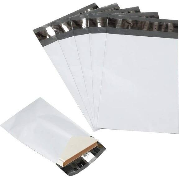Themis100 Pack  White Poly Mailers - 14.5x19 Safe Shipping Bags - E-Commerce Self Sealing 2 Mil Poly Envelopes