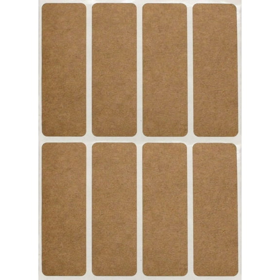 ThemisRectangular Sticker Color Coded Write on Labels for Organizing, Moving, & Mailing, 3x1 inch Stickers Writable Labels & Tags for Home, Office, and School Projects, 400 - Pack (Kraft)