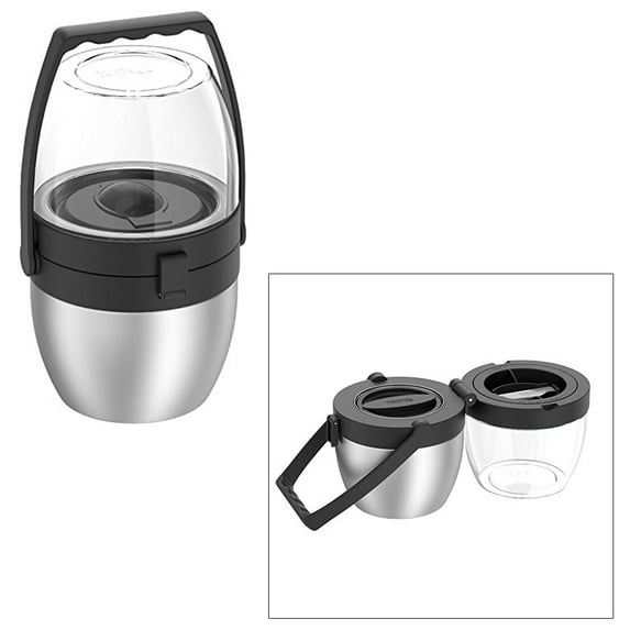 Themos 16 Ounce Dual Compartment Food with 20 Ounce Top Storage