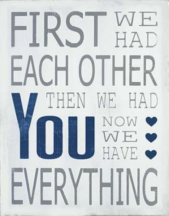 Then We Had You - Boy Canvas Art - Holly Stadler (22 x 28)