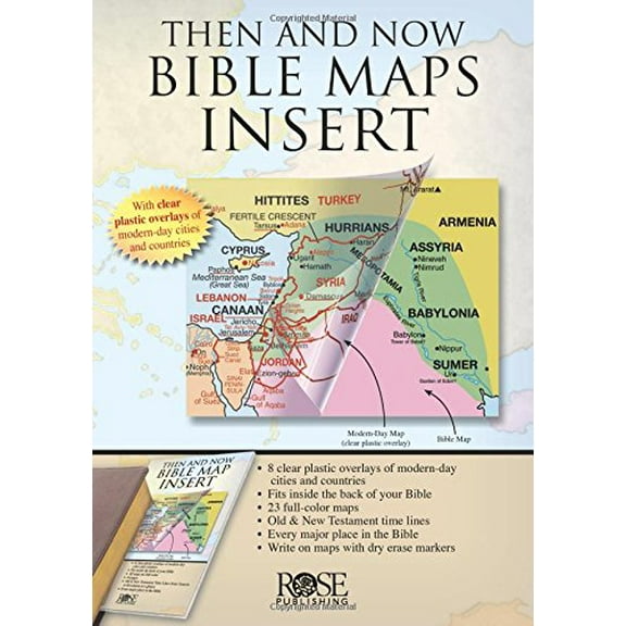 Pre-Owned Then and Now Bible Maps Insert (Paperback) 1596362936 9781596362932