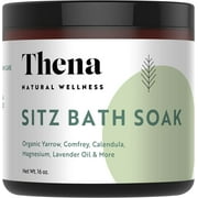 Thena Natural Wellness Organic Sitz Bath Soak Postpartum & Hemorrhoid Essentials for New Moms 16 oz