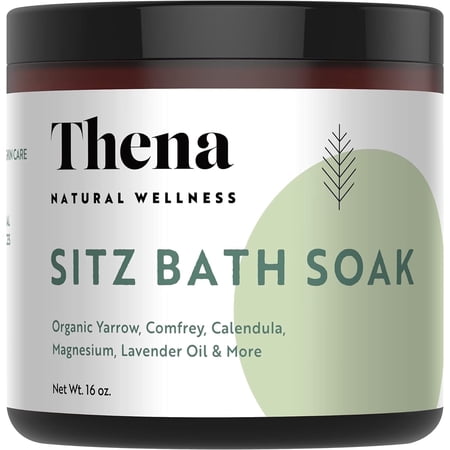 Thena Natural Wellness Sitz Bath Soak Postpartum & Hemorrhoid Essentials for New Moms 16 oz