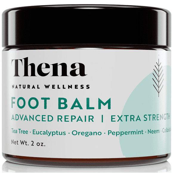 Thena Natural Wellness Tea Tree Antifungal Foot Balm Extra Strength Moisturizing Dry Cracked Feet 2oz