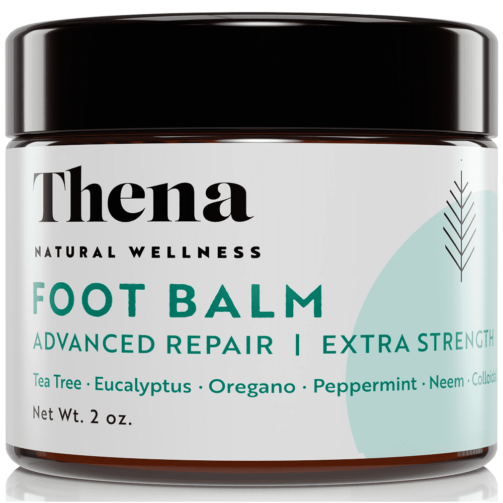 Thena Natural Wellness Tea Tree Antifungal Foot Balm Extra Strength Moisturizing Dry Cracked Feet 2oz