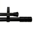 thumbnail image 1 of Theo 13/16" Double Curtain Rod-Color:Black,Size:120-170", 1 of 2