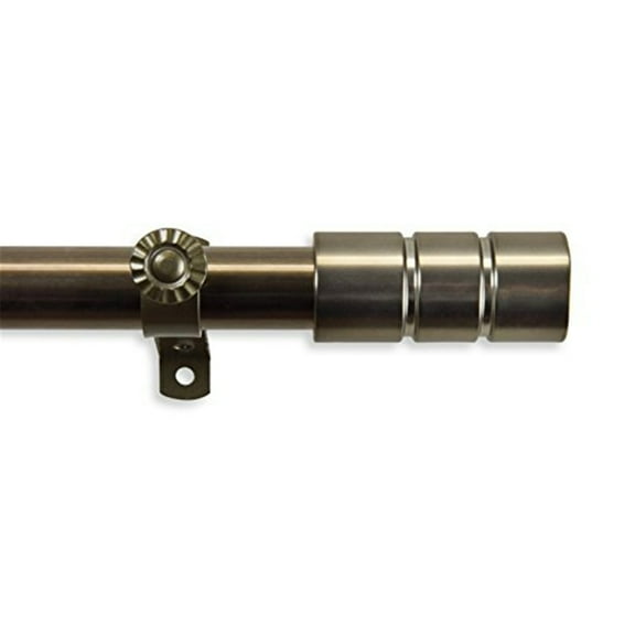 Theo 13/16 inch Curtain Rod-Color:Antique Brass,Size:120-170"