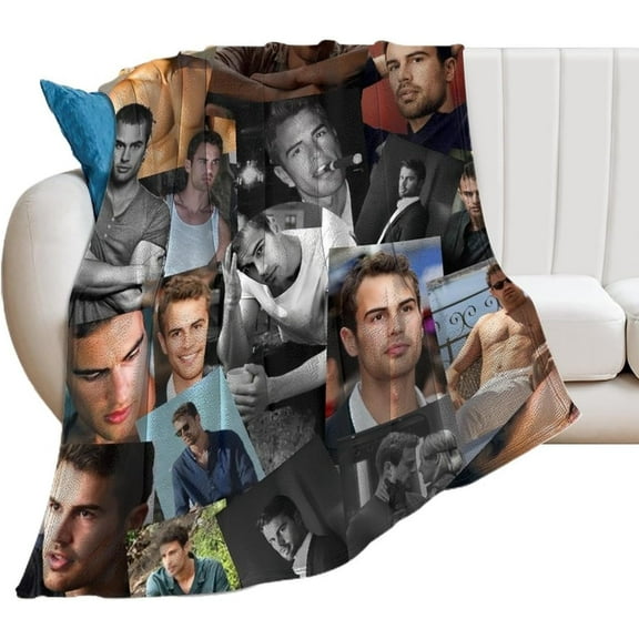 Theo James Blanket Sunshine Super Soft Throw Blanket Silky Flannel Lightweight for Sofa, Bed Blanket All Season Use 40"x30"