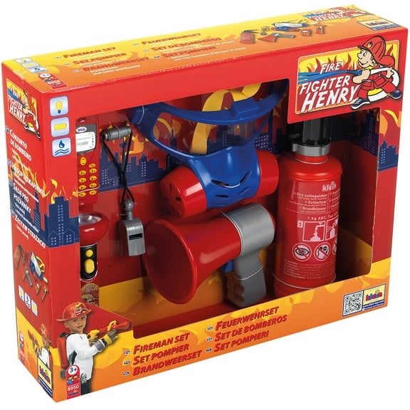 Theo Klein 7 Piece Pretend Play Fireman Set