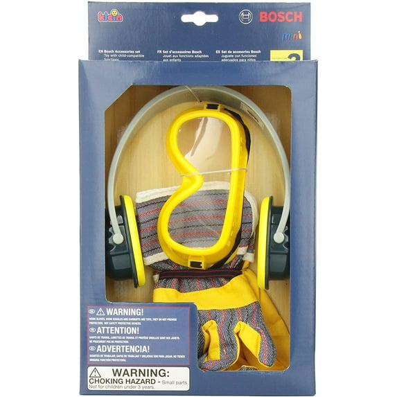 Theo Klein Bosch Toy Play Set with Gloves, Goggles and Ear Muffs