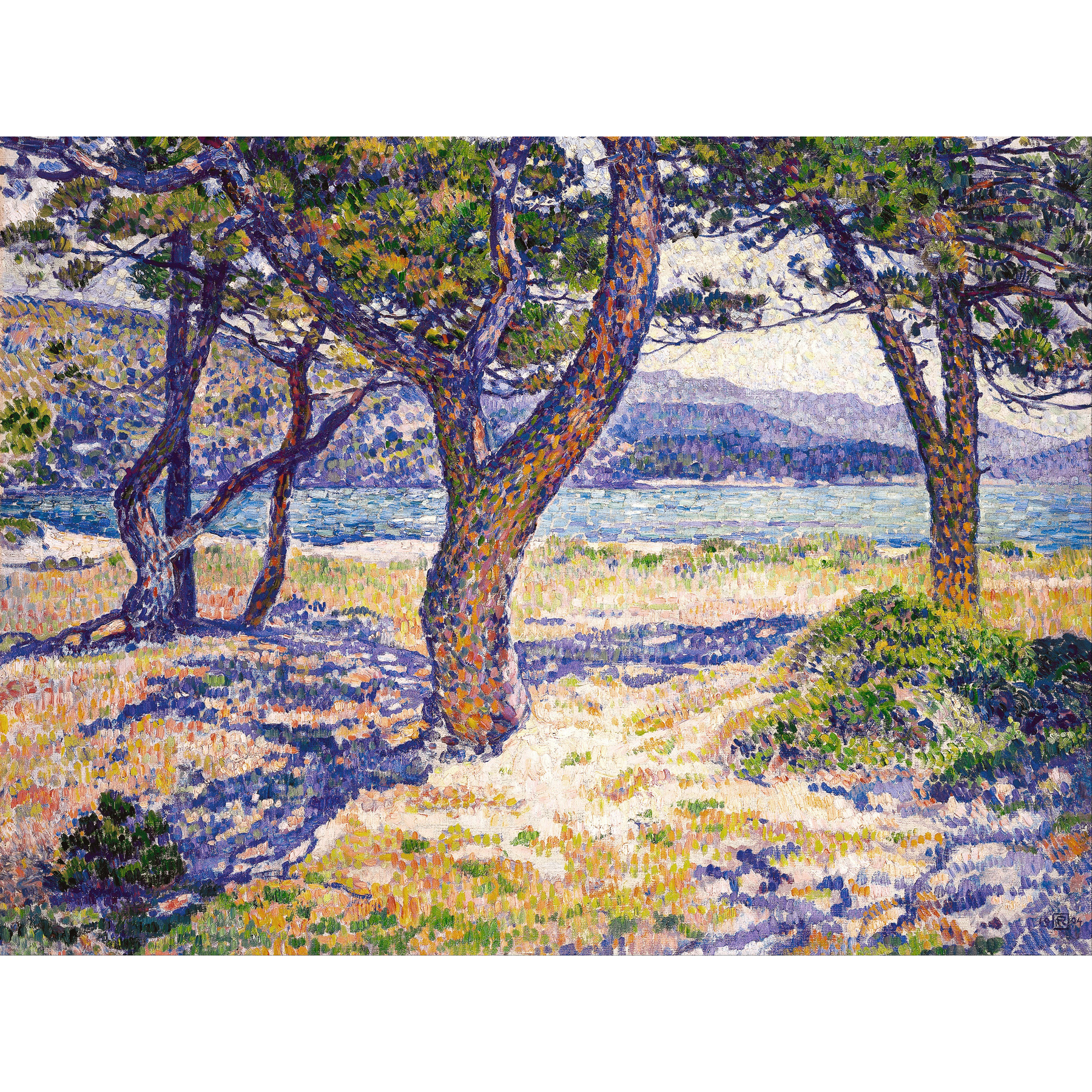 Coastal Scene - Theo van Rysselberghe - Framed art Print main image 1