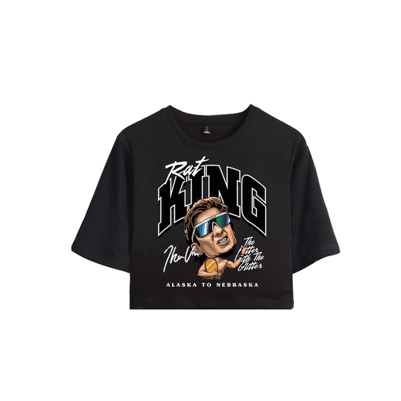 Theo Von Merch Alaska to Nebraska Crop Top T-shirt Suits Girls Women Short Sleeve Tee