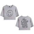 thumbnail image 1 of Theo Von Merch Be Good To Your Self Crop Top Baby T-shirt Suits Girls Women Fashion Short Sleeve Tee, 1 of 2