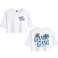 thumbnail image 1 of Theo Von Merch Gang Gang Crop Top Baby T-shirt Suits Girls Women Fashion Short Sleeve Tee, 1 of 2