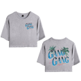 thumbnail image 1 of Theo Von Merch Gang Gang Crop Top Baby T-shirt Suits Girls Women Fashion Short Sleeve Tee, 1 of 2