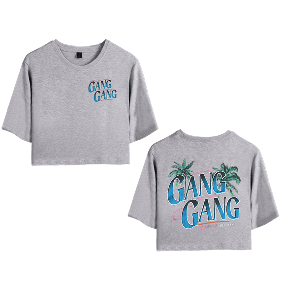 Theo Von Merch Gang Gang Crop Top Baby T-shirt Suits Girls Women Fashion Short Sleeve Tee