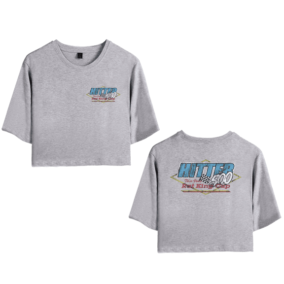 Theo Von Merch Hitter 500 Crop Top T-shirt Suits Girls Women Short Sleeve Tee