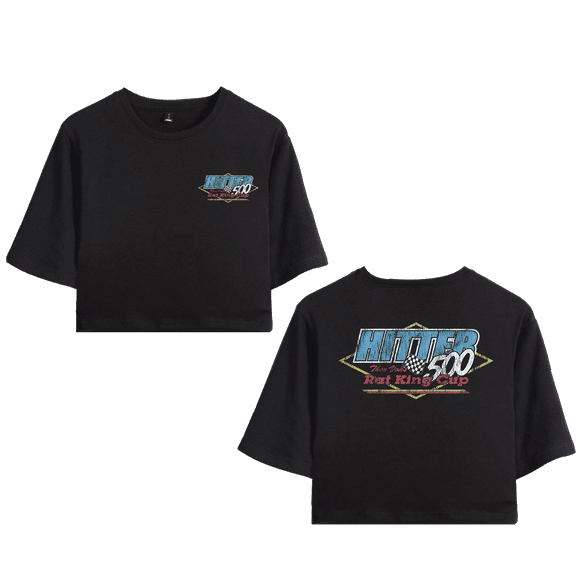 Theo Von Merch Hitter 500 Crop Top T-shirt Suits Girls Women Short Sleeve Tee