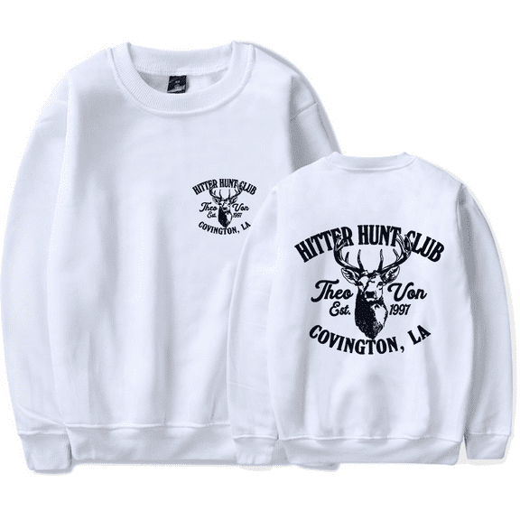 Theo Von Merch Hitter Hunt Club Sweatshirt Crewneck Men Women Long Sleeve Hoodie Pullover Top