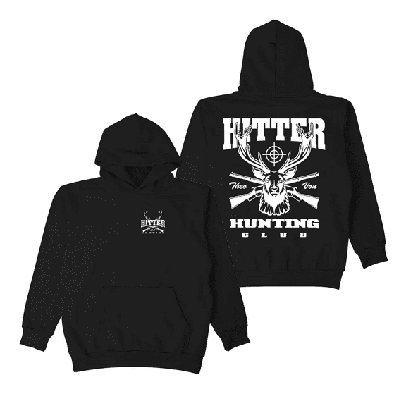 Theo Von Merch Hoodie Hitter Hunting Club Long Sleeve Sweatshirt Women Men Pullover