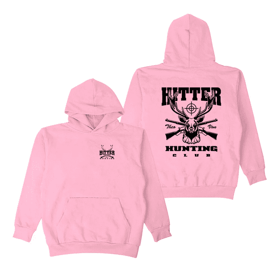Theo Von Merch Hoodie Hitter Hunting Club Long Sleeve Sweatshirt Women Men Pullover
