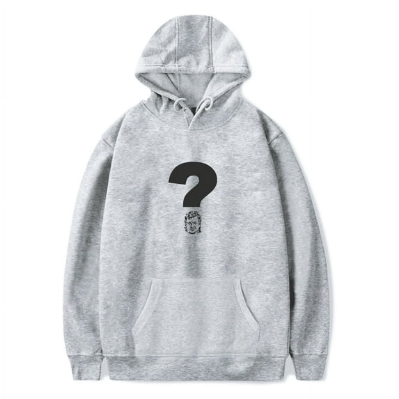 Theo Von Merch Hoodie Question Mark Logo Printed Long Sleeve Sweatshirt Women Men Streetwear Pullover