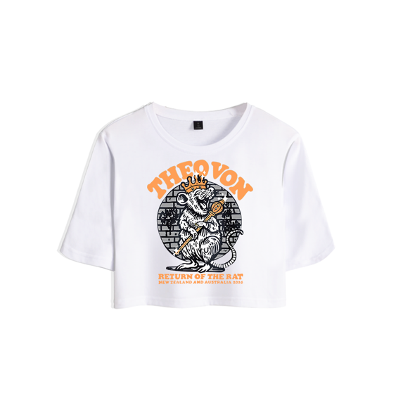 Theo Von Merch Return Of The Rat Crop Top T-shirt Suits Girls Women Short Sleeve Tee