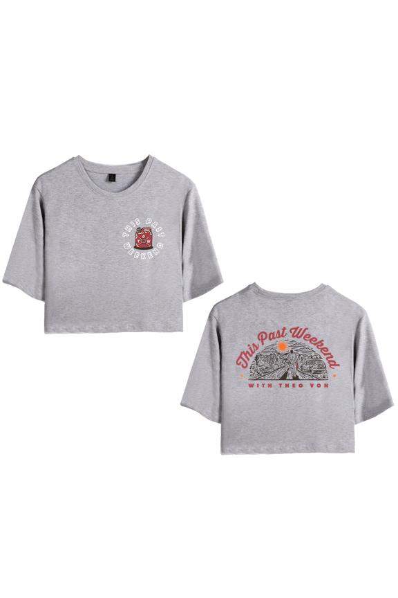Theo Von Merch This Part Weekend Crop Top T-shirt Suits Girls Women Short Sleeve Tee